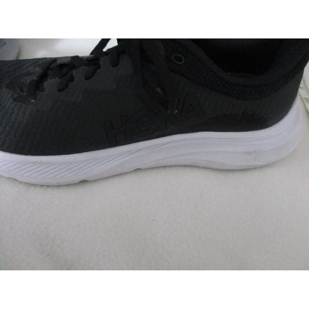 Hoka Solimar Sneakers Men's Size 11 Black Logo White Soles